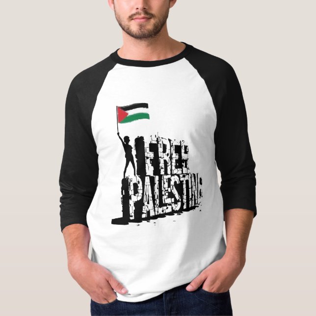 T-shirt Palestine libre, Palestine, drapeau de la Palestin (Devant)