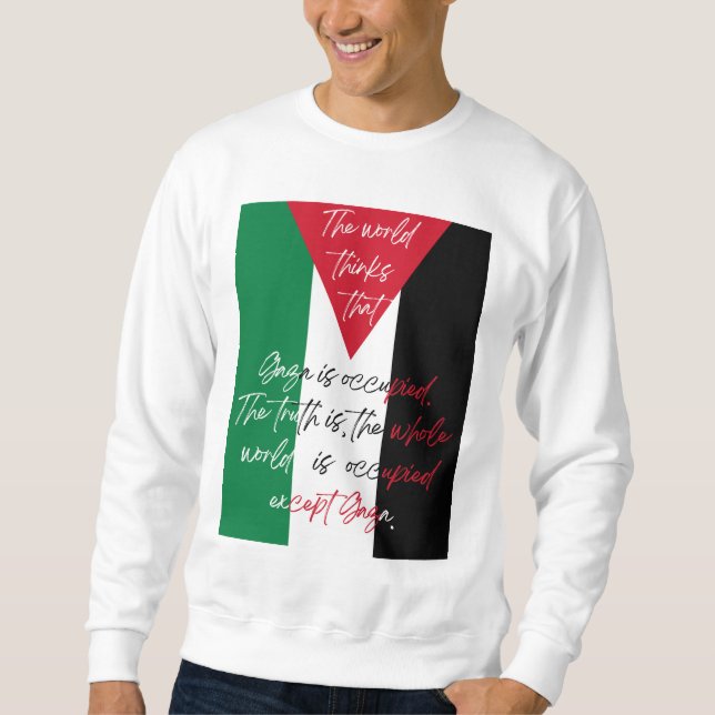 T-shirt Palestine libre - Save Gaza Sweatshirt (Devant)