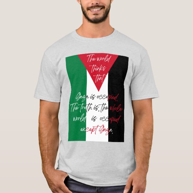 T-shirt Palestine libre - T-shirt Save Gaza (Devant)