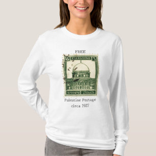 T-Shirt Palestine libre   Timbre Palestine histori