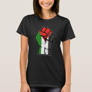 T-shirt Palestine, poing palestinien, drapeau de la Palest