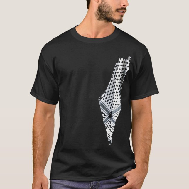 T-shirt Palestine Resistance Freedom Carte palestinienne (Devant)