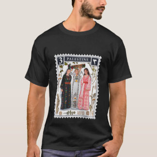 T-shirt Palestine Stamp Rétro Femmes de Palestine