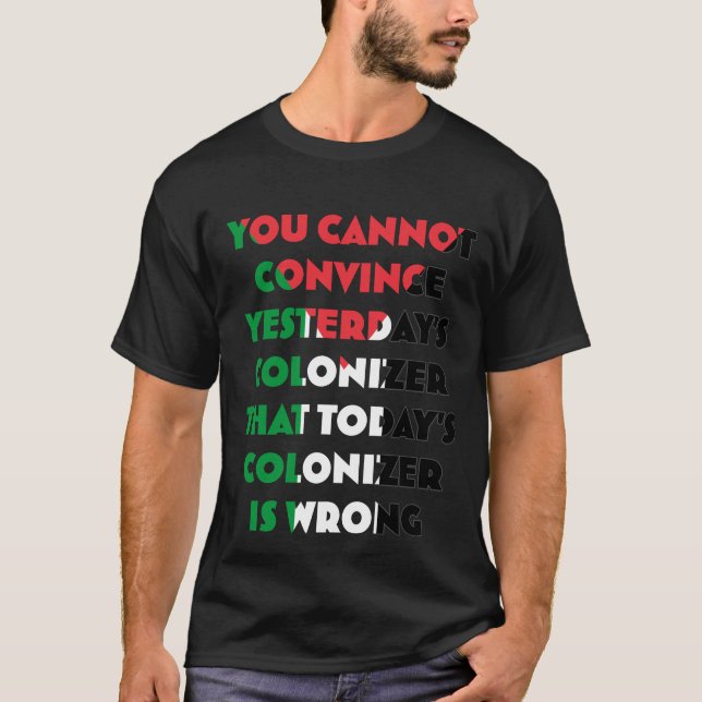 T-shirt Palestine - T-shirt palestinien Gaza (Devant)