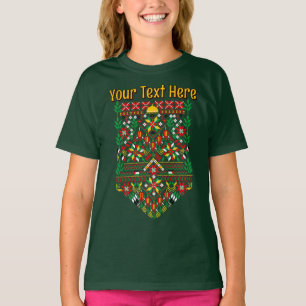T-shirt Palestine Tatreez Broderie traditionnelle