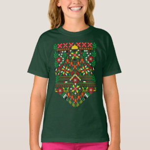 T-shirt Palestine Tatreez Broderie traditionnelle