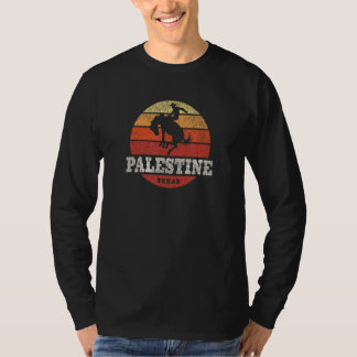 T-shirt Palestine TX Pays Vintage Western Retro
