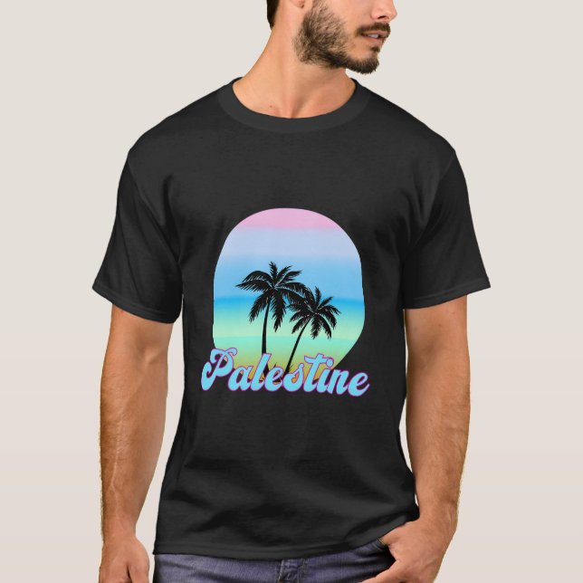 T-shirt Palestine vintage (Devant)