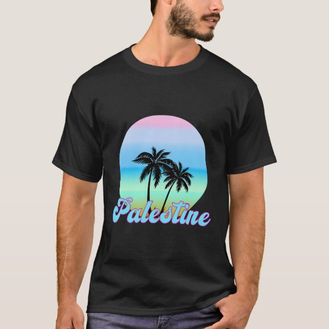 T-shirt Palestine vintage (Devant)