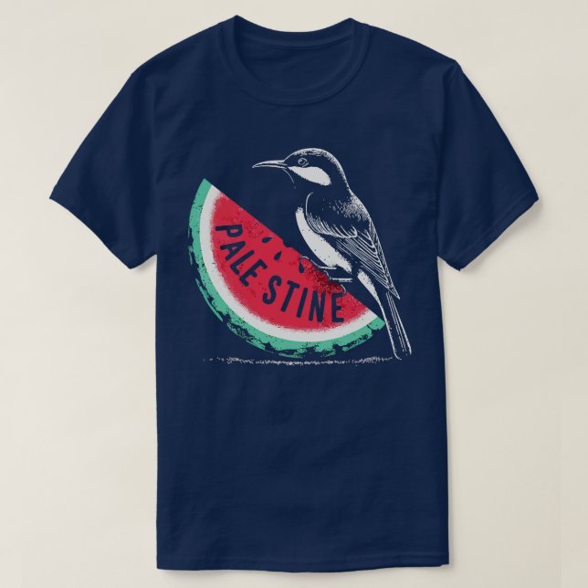 T-shirt Palestine Watermelon et Sunbird (Design devant)