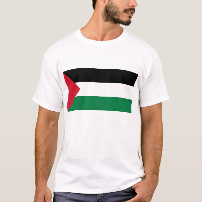 T-shirt palestinien de drapeau (Devant)