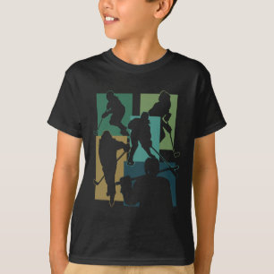 T-shirt Palet de hockey sur glace drôle Bâton de hockey su
