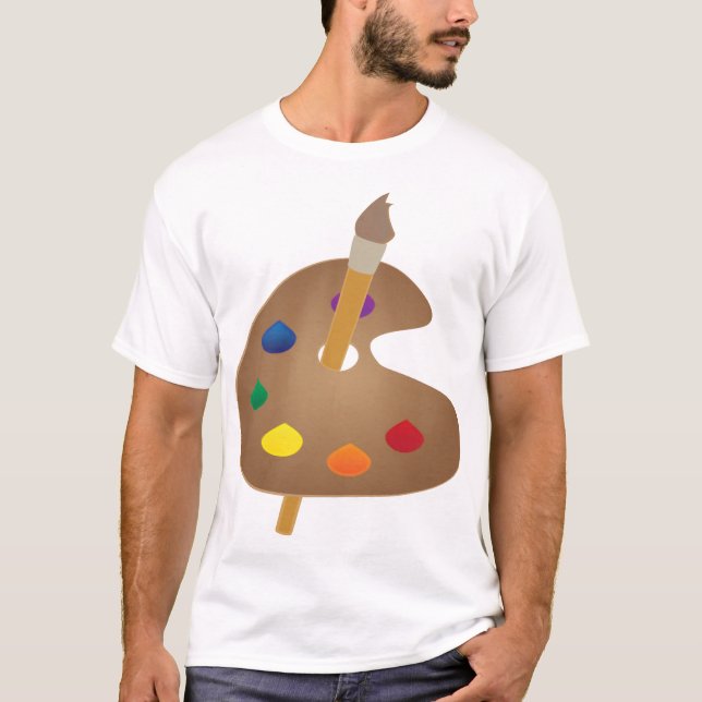 T-shirt Palette d'artiste (Devant)