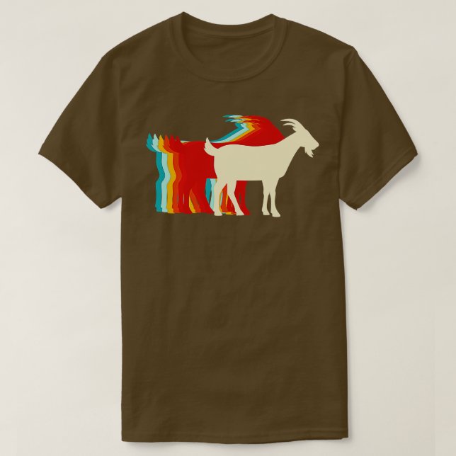 T-shirt Palette de couleurs Billy Goat Retro (Design devant)