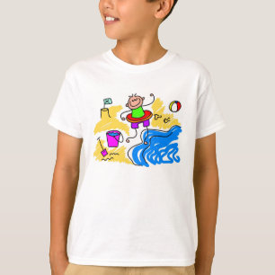 T-shirt Palette de plage