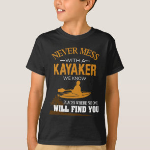 T-shirt Palette Kayaking drôle de sport aquatique de