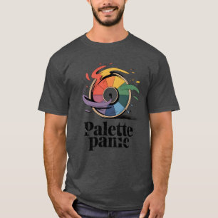 T-shirt Palette Panic Humour d'Artiste Drôle