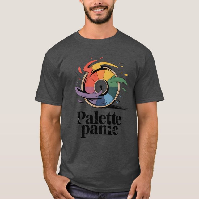 T-shirt Palette Panic | Humour d'Artiste Drôle   (Devant)