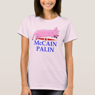 T-shirt Palin, rouge à lèvres de porc de McCain