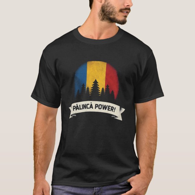 T-shirt Palinca power - tricolor flag colombe (Devant)