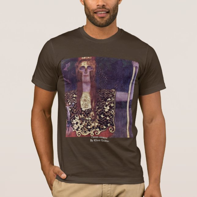 T-shirt Pallas Athéna par Klimt Gustav (Devant)