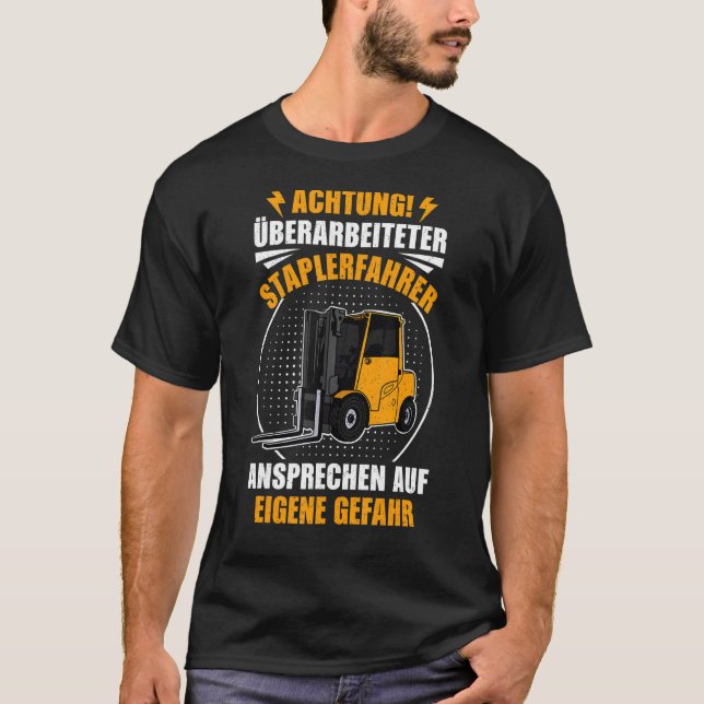 T-shirt Pallet Forklift Warecoleman Logisticien Dit (Devant)