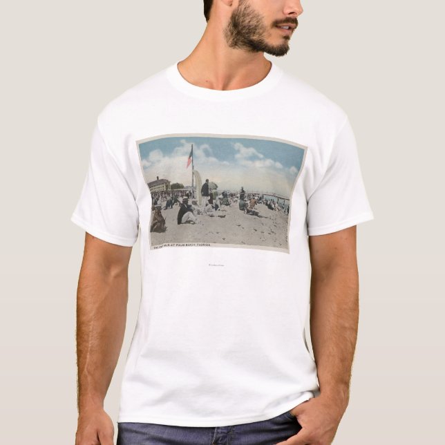T-shirt Palm Beach, FL - l'heure de natation (Devant)
