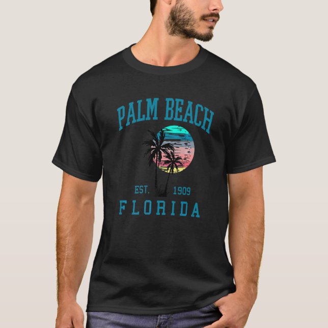 T-shirt Palm Beach Floride Spring Break 2022 Beach Palm Tr (Devant)