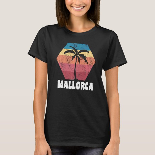 T-shirt Palm de Majorque 80s 90s (Devant)