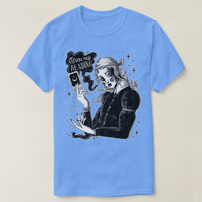 T-shirt Palm Reader Witch Trust My Reading  (Design devant)