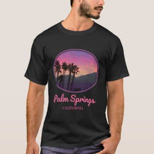 T-shirt Palm Springs California Retro Style Vintage couche