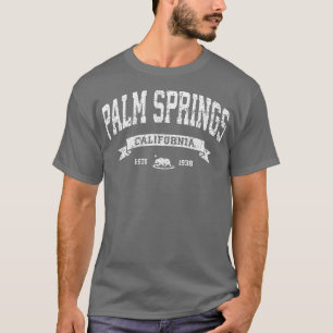 T-shirt Palm Springs Californie CA Distress Vintage Tee