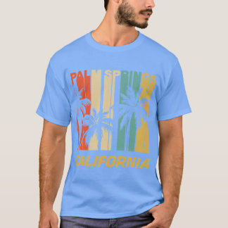 T-shirt Palm Springs Californie Drôles Palmiers Vacances