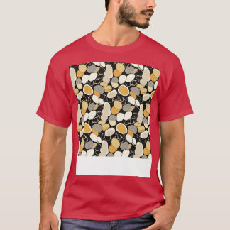 T-shirt Palm Stones Motif Beach Grès de galets