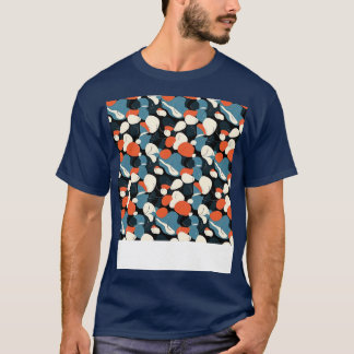 T-shirt Palm Stones Motif Beach Grès de galets