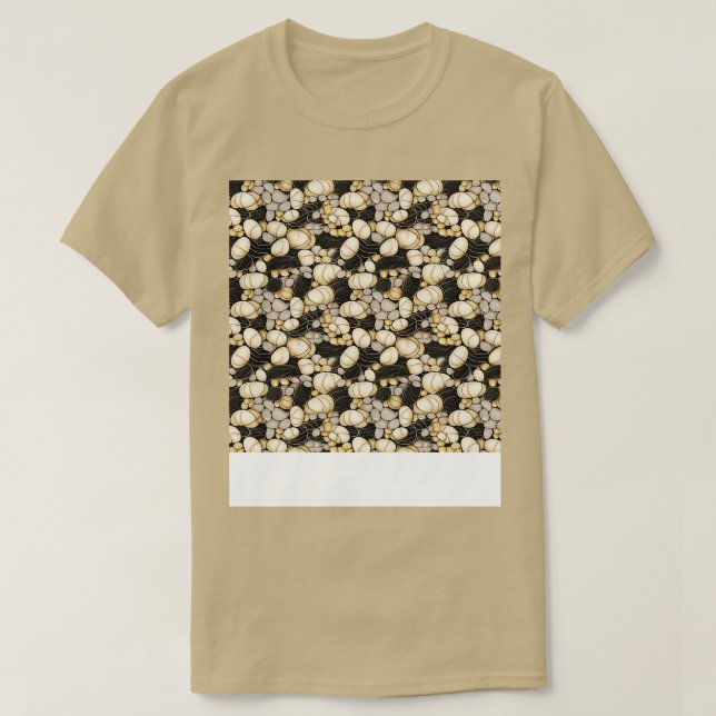 T-shirt Palm Stones Motif Beach Grès de galets (Design devant)
