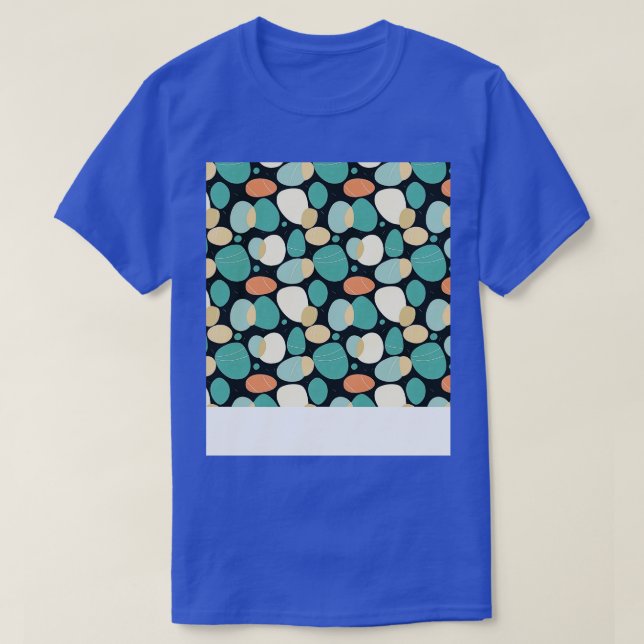 T-shirt Palm Stones Motif Beach Grès de galets (Design devant)