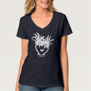 T-shirt Palm Tree Beach Wedding