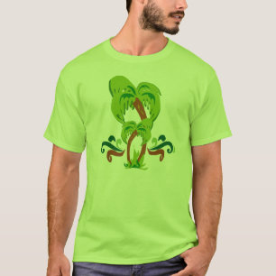 T-shirt Palm Tree Cute Art Beach Lifestyle Amusement