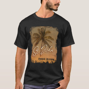 T-shirt PALM TREE Iles Vierges Saint-Jean