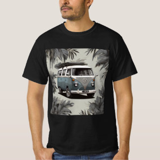 T-shirt "Palm Tree Kombi Shirt - Coastal Vintage Van Lover