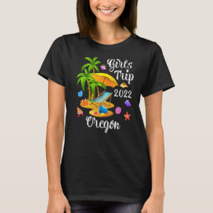 T-shirt Palm Tree Summer Vacation Girls Trip 2022 Oregon B