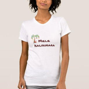 T-shirt palm_tree_xmas, Mele Kalikimaka