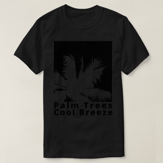 T-shirt Palm Trees Cool Breeze été Fun Time Fun Sum (Design devant)