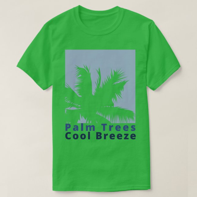 T-shirt Palm Trees Cool Breeze été Fun Time Fun Sum (Design devant)