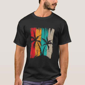 T-shirt Palm Trees Retro Tropical Summer