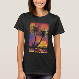 T-shirt Palma de Majorque Retro Paradise