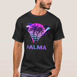 T-shirt Palma Espagne 80s Vaporware Palm Tree Retro Vintag