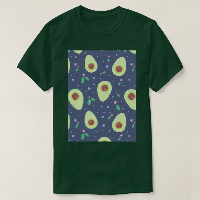 T-shirt Palme de conferva de fruits Avocado (Design devant)