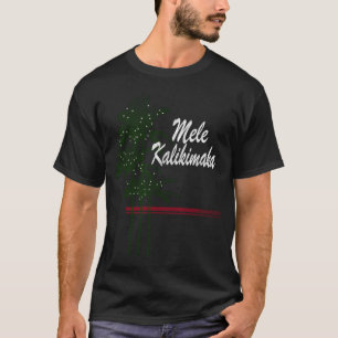 T-shirt Palme tropicale hawaïenne Mele Kalikimaka